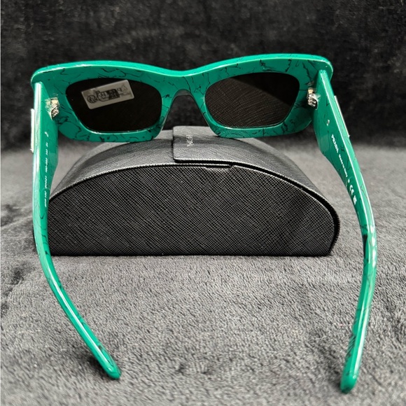 PRADA Green Marble Grey Lens Women Sunglasses main image 7
